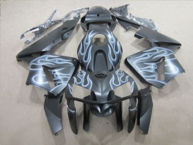 Discount 2005-2006 Black Silver Flame Honda CBR600RR Replacement Motorcycle Fairings Canada