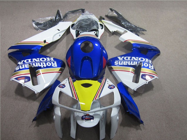 Discount 2005-2006 Blue White Rothmans Honda CBR600RR Moto Fairings Canada Discount 2005-2006 Blue White Rothmans Honda CBR600RR Moto Fairings Canada