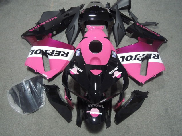 Discount 2005-2006 Pink Black Repsol Honda CBR600RR Bike Fairings Canada Discount 2005-2006 Pink Black Repsol Honda CBR600RR Bike Fairings Canada