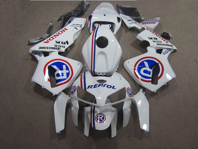 Discount 2005-2006 White Blue Repsol Honda CBR600RR Bike Fairing Kit Canada Discount 2005-2006 White Blue Repsol Honda CBR600RR Bike Fairing Kit Canada