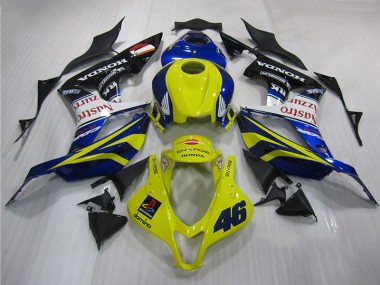 Discount 2007-2008 Yellow Blue 46 Honda CBR600RR Motorbike Fairing Canada