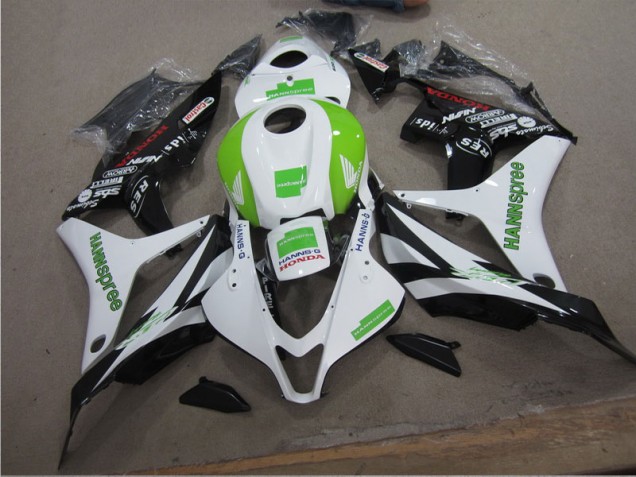 Discount 2007-2008 White Green Hannspree Honda CBR600RR Bike Fairings Canada Discount 2007-2008 White Green Hannspree Honda CBR600RR Bike Fairings Canada