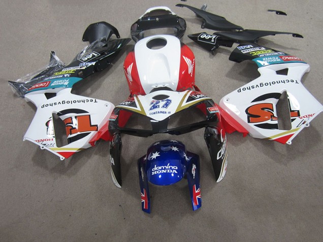 Discount 2007-2008 White Red Blue Honda CBR600RR Motorcycle Fairings Kit Canada Discount 2007-2008 White Red Blue Honda CBR600RR Motorcycle Fairings Kit Canada