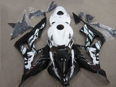 Discount 2007-2008 Black White Honda CBR600RR Motorcycle Fairings Canada