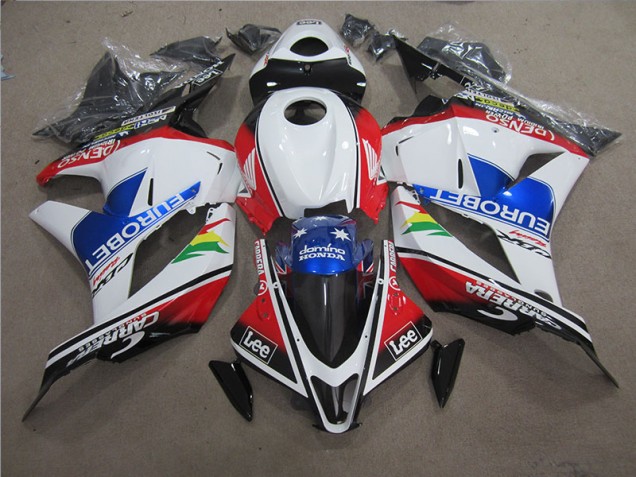 Discount 2009-2012 Blue White EUROBET Lee Honda CBR600RR Motorcycle Fairing Canada Discount 2009-2012 Blue White EUROBET Lee Honda CBR600RR Motorcycle Fairing Canada