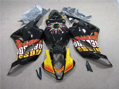 Discount 2009-2012 Black Yellow Honda CBR600RR Replacement Motorcycle Fairings Canada