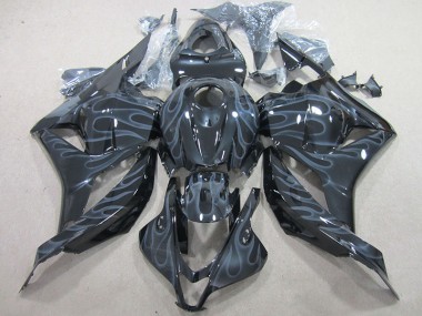 Discount 2009-2012 Black Silver Flame Honda CBR600RR Motor Fairings Canada