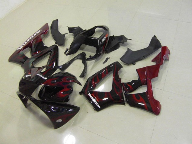 Discount 2000-2001 Black Red Flame Honda CBR900RR 929 Motorcycle Fairings Canada Discount 2000-2001 Black Red Flame Honda CBR900RR 929 Motorcycle Fairings Canada