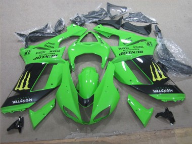Discount 2007-2008 White Blue Ninja Kawasaki ZX6R Motorcycle Fairing Canada
