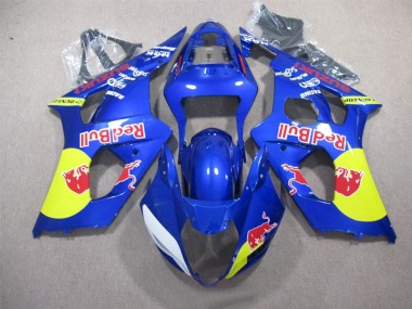 Discount 2003-2004 Blue Red Bull Suzuki GSXR1000 Replacement Motorcycle Fairings Canada