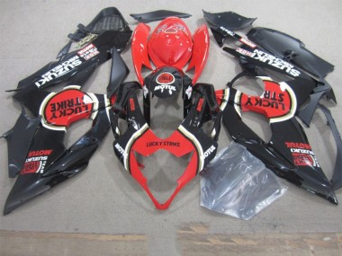 Discount 2005-2006 Black Lucky Strike Red Motul Suzuki GSXR1000 Motorbike Fairing Canada