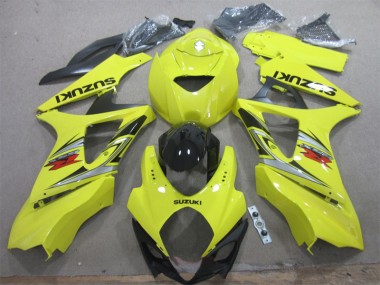 Discount 2007-2008 Yellow Black Suzuki GSXR1000 Motorcycle Fairings Kit Canada