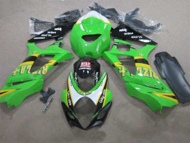 Discount 2007-2008 Green Rizla Q8 oils Suzuki GSXR1000 Motorcycle Fairing Canada
