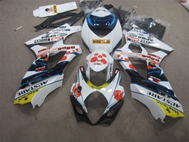 Discount 2007-2008 White Blue Dark Dog Suzuki GSXR1000 Bike Fairing Canada