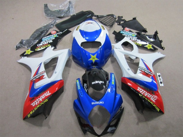 Discount 2007-2008 Blue White Rockstar Suzuki GSXR1000 Motorcycle Bodywork Canada Discount 2007-2008 Blue White Rockstar Suzuki GSXR1000 Motorcycle Bodywork Canada
