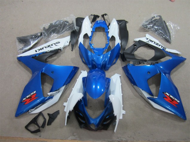 Discount 2009-2016 Blue White Suzuki GSXR1000 Motorcycle Fairings Canada Discount 2009-2016 Blue White Suzuki GSXR1000 Motorcycle Fairings Canada