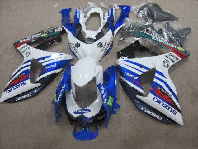 Discount 2009-2016 White Blue Samsung Suzuki GSXR1000 Motorbike Fairings Canada Discount 2009-2016 White Blue Samsung Suzuki GSXR1000 Motorbike Fairings Canada