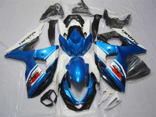 Discount 2009-2016 Blue White Suzuki GSXR1000 Replacement Motorcycle Fairings Canada Discount 2009-2016 Blue White Suzuki GSXR1000 Replacement Motorcycle Fairings Canada