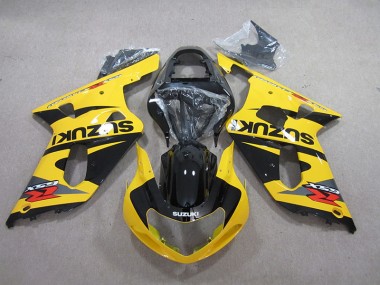 Discount 2001-2003 Yellow Black Suzuki GSXR600 Motorcycle Fairings Kits Canada