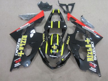 Discount 2004-2005 Black Yellow Rizla Suzuki GSXR600 Motorcycle Fairings Kit Canada