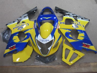 Discount 2004-2005 Yellow Blue Corona Extra Suzuki GSXR600 Motorcycle Fairings Canada