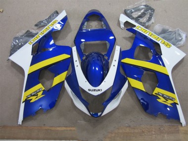 Discount 2004-2005 Blue White Yellow Suzuki GSXR600 Replacement Motorcycle Fairings Canada