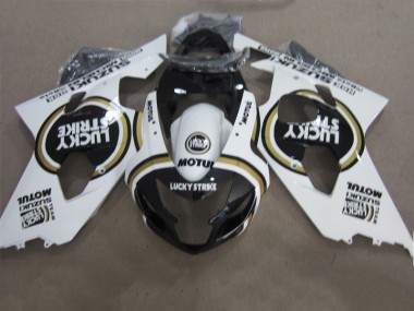 Discount 2004-2005 Black White Lucky Strike Motul Suzuki GSXR600 Motorcycle Fairings Kits Canada