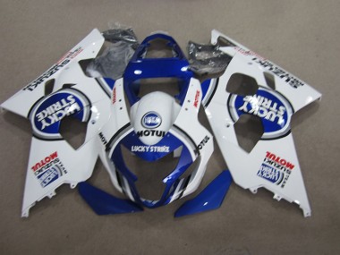 Discount 2004-2005 Blue White Lucky Strike Motul Suzuki GSXR600 Moto Fairings Canada