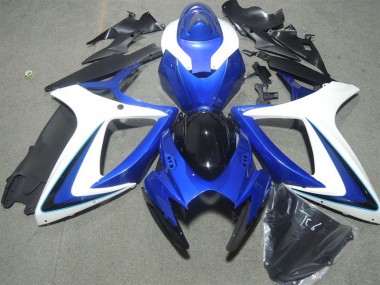 Discount 2006-2007 Blue White Black Suzuki GSXR600 Motorbike Fairing Canada