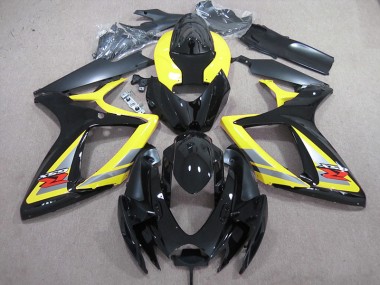 Discount 2006-2007 Black Yellow Suzuki GSXR600 Motor Fairings Canada
