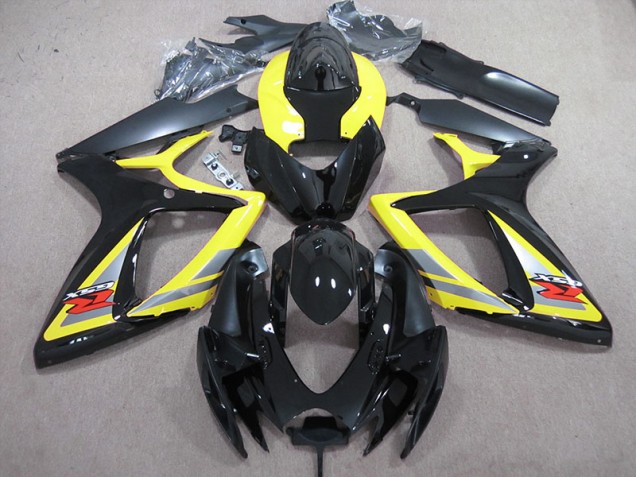 Discount 2006-2007 Black Yellow Suzuki GSXR600 Motor Fairings Canada Discount 2006-2007 Black Yellow Suzuki GSXR600 Motor Fairings Canada