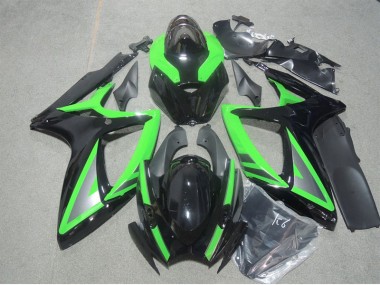 Discount 2006-2007 Black Green Suzuki GSXR600 Motorbike Fairing Canada