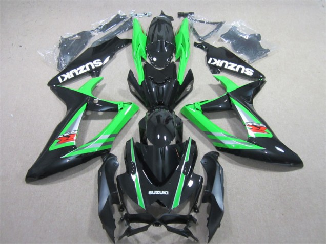 Discount 2006-2007 Black Green Suzuki GSXR600 Bike Fairings Canada Discount 2006-2007 Black Green Suzuki GSXR600 Bike Fairings Canada