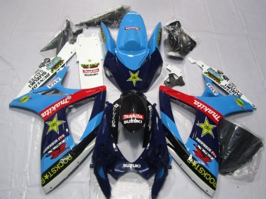 Discount 2006-2007 Blue White Rockstar Makita Suzuki GSXR600 Motor Bike Fairings Canada