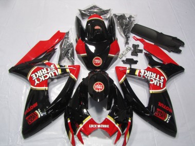 Discount 2006-2007 Black Red Lucky Strike Motul Suzuki GSXR600 Bike Fairing Kit Canada