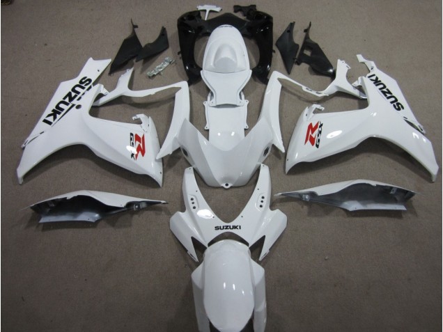 Discount 2006-2007 White Suzuki GSXR600 Motorcycle Fairings Canada Discount 2006-2007 White Suzuki GSXR600 Motorcycle Fairings Canada
