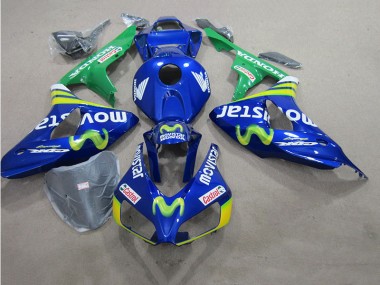 Discount 2006-2007 Blue Movistar Castrol Suzuki GSXR600 Motorcycle Fairing Kit Canada