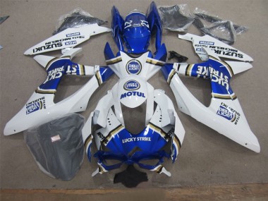Discount 2008-2010 White Lucky Strike Blue Motul Suzuki GSXR600 Motor Fairings Canada