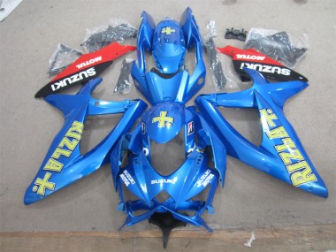 Discount 2008-2010 Blue Yellow Rizla White Motul Suzuki GSXR600 Motorcycle Fairings Canada