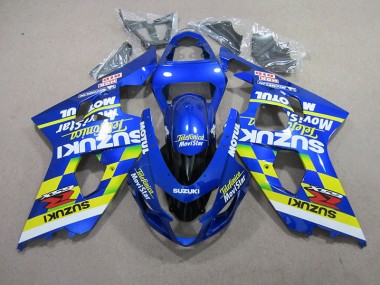 Discount 2004-2005 Blue Telefunica Movistar Motul Suzuki GSXR750 Motorcycle Fairings Kit Canada