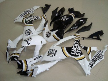 Discount 2006-2007 White Lucky Strike Black Motul Suzuki GSXR750 Motorcycle Fairings Kit Canada