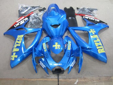 Discount 2006-2007 Blue Yellow Rizla Suzuki GSXR750 Bike Fairings Canada