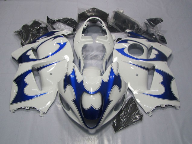 Discount 1996-2007 White Blue Suzuki GSXR1300 Hayabusa Bike Fairing Kit Canada Discount 1996-2007 White Blue Suzuki GSXR1300 Hayabusa Bike Fairing Kit Canada