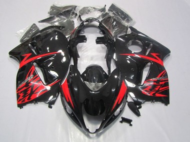 Discount 1996-2007 Black Red Suzuki GSXR1300 Hayabusa Motorbike Fairing Kits Canada