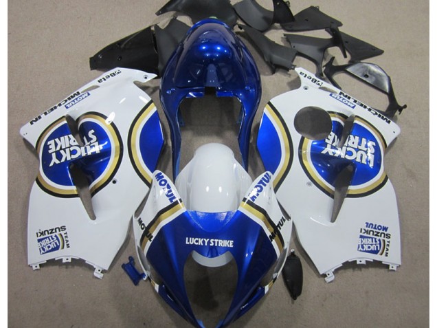 Discount 1996-2007 White Lucky Strike Blue Motul Suzuki GSXR1300 Hayabusa Motorbike Fairings Canada Discount 1996-2007 White Lucky Strike Blue Motul Suzuki GSXR1300 Hayabusa Motorbike Fairings Canada