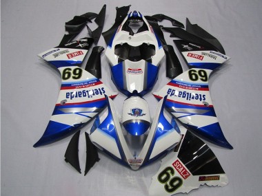 Discount 2009-2011 White Blue Sterilgarda SCALZ 69 Yamaha YZF R1 Motorcycle Replacement Fairings Canada