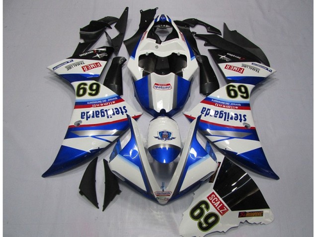 Discount 2009-2011 White Blue Sterilgarda SCALZ 69 Yamaha YZF R1 Motorcycle Replacement Fairings Canada Discount 2009-2011 White Blue Sterilgarda SCALZ 69 Yamaha YZF R1 Motorcycle Replacement Fairings Canada