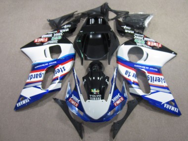 Discount 1998-2002 BM FIMER VOLVO Blue White Black Yamaha YZF R6 Motor Fairings Canada