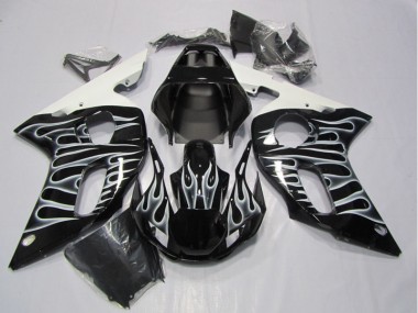 Discount 1998-2002 Black White Flame Yamaha YZF R6 Motorcycle Fairing Canada