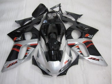 Discount 1998-2002 Black Silver Yamaha YZF R6 Motorcycle Fairing Kit Canada